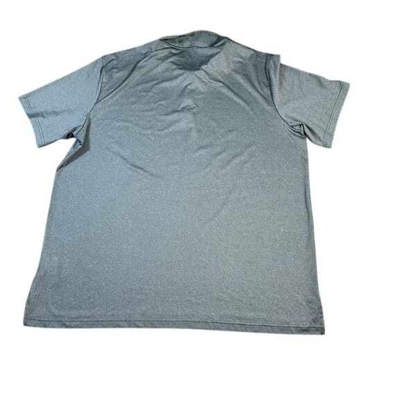 Adidas Classic Gray Performance Polo Shirt Athletic Golf Tennis Sport Casual - Picture 5 of 6